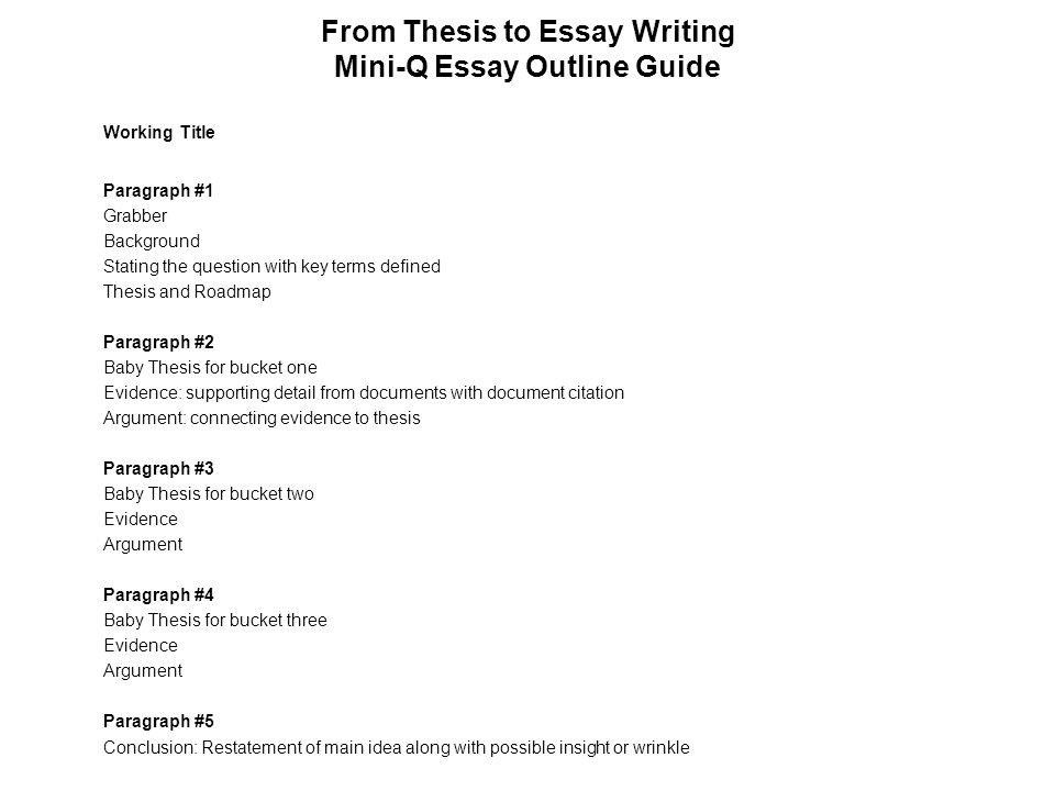 Overview of the Analytical Writing Measure